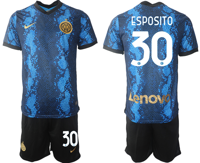Men 2021-2022 Club Inter Milan home blue #30 Nike Soccer Jersey